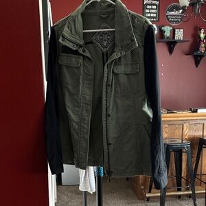 Women’s FOX military style Green and Black Jacket